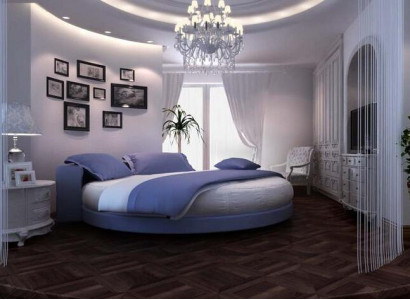 Round Leather Bed 200x200 Luxury Upholstery Round Beds Round Fabric Hotel