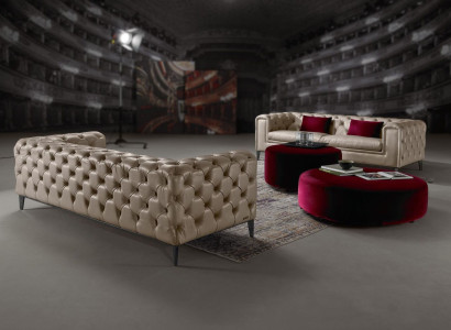 Luxurious 3+3 Seater Sofa set in beige from chesterfield