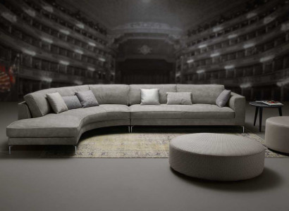 Design L-shape Leather Gray Luxury Couches new Corner sofa Couch Sofas Living landscape