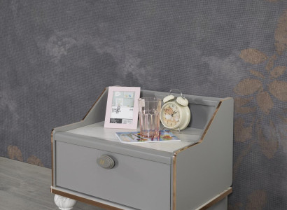 Bedside table Design Childrens room Luxury Tables Sleep Room Wood Gray