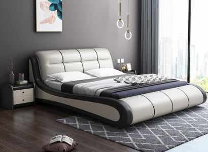 Luxury Upholstery Beds Textile Double new Bedroom Design Bed Leather