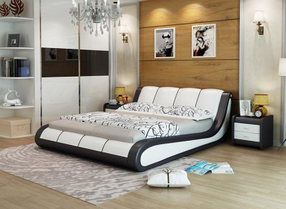 Beds Luxury Bedroom Furniture Double Bed Design Fabric Hotel Blue e