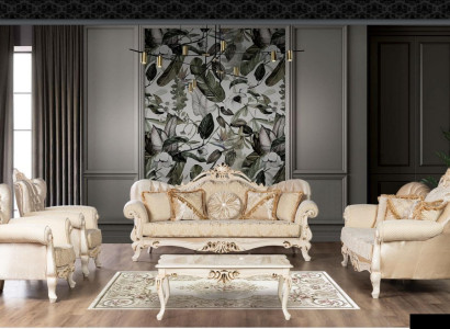 Luxury Sofa set 3+1+1+1 Seater Coffee table Sofa Armchair Sofas Seat new Set 5pcs