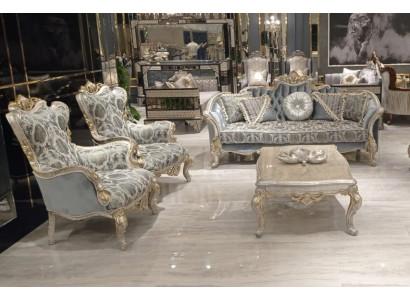 Sofa set 3+1+1 Seater Coffee table Luxury Sofa Armchair Sofas Fabric Couch Table