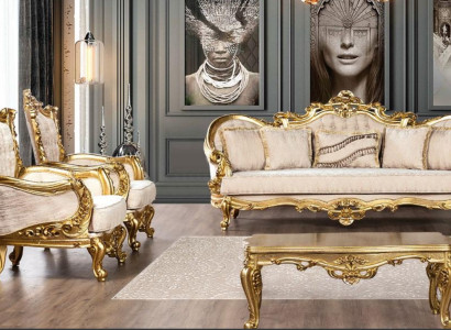 Couch Suite Sofa set 3+1+1 Seater Armchair Sofas Set Fabric Sofa Baroque new