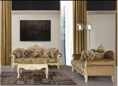Sofa set 3+3 Seat Classic Furniture Sofa Sofas Fabric Living room Couch Set new