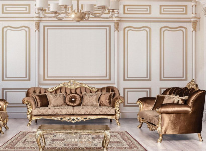 Sofa set 3+3 Seater Luxury Suite Sofa Sofas Set Baroque Living room