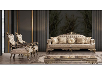 Sofa set 3+1+1 Seater Sofa Sofas Armchair Fabric Suite Luxury Set Living room