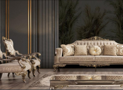 Sofa set 3+1+1 Seater Sofa Sofas Armchair Fabric Suite Luxury Set Living room