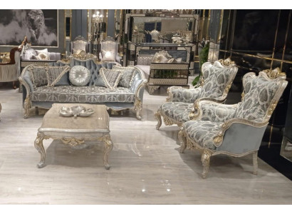 Sofa set 3+1+1 Seater Luxury Sofa Armchair Fabric Group Suite Living room