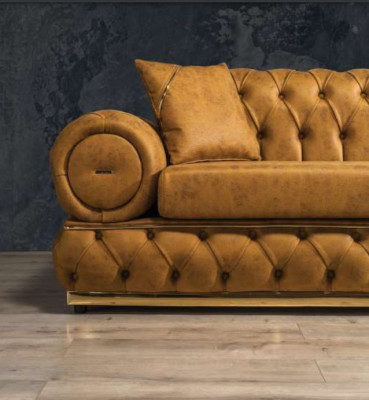 Suite Luxury Chesterfield Sofa set 3+3 Seater Sofa Armchair Sofas Leather 2pcs