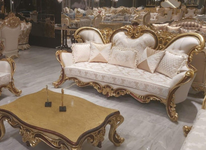 Luxury Three Seater Sofa 3 Seater Sofa Sofas Armchair Fabric Style Baroque Rococo 240cm