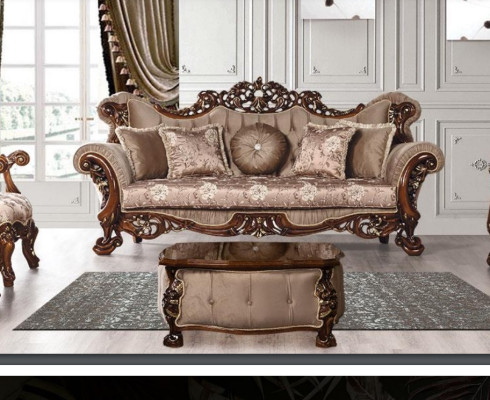 Sofa 3 Seater Classic r Three-seater Sofas Fabric Textile Design Baroque Rococo new