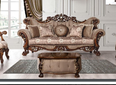 Sofa 3 Seater Classic r Three-seater Sofas Fabric Textile Design Baroque Rococo new