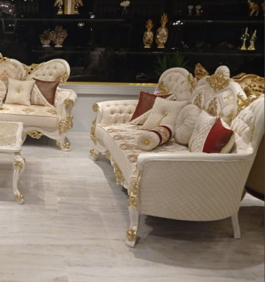 Three Seater Sofa 3 Seat Sofa Sofas Baroque Rococo Seat Fabric Style Baroque Furniture