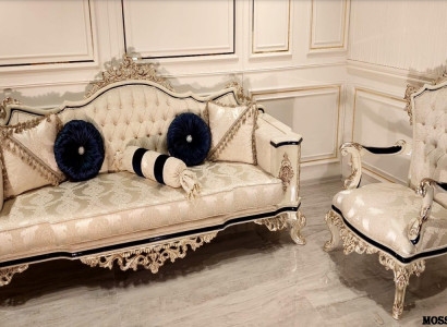 Luxury Three Seater Sofa 3 Seater Sofas Seat Fabric Baroque Rococo Furniture Textile Style