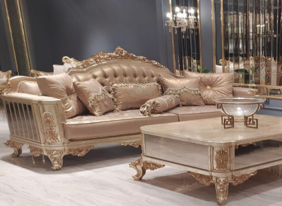 Seat three-seater sofa 3 seater classic couch sofas fabric style baroque velvet new