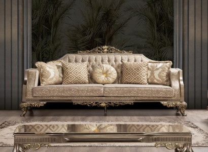 Three Seater Sofa 3 Seater Sofa Sofas Fabric Baroque Rococo Couch Design Living room