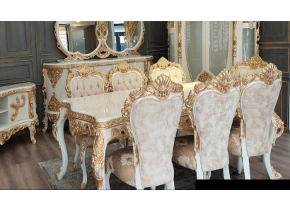 Table Dining room table Dining table Dining room Wood Tables Baroque Dining Luxury Furniture new