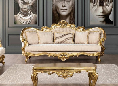 Sofa 3 Seater Fabric Three Seater Sofas Luxury Living room Baroque Style Couch Baroque new