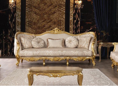 Three Seater Sofa 3 Seater Baroque Rococo Sofa Sofas Armchair Seat Fabric Style Couch
