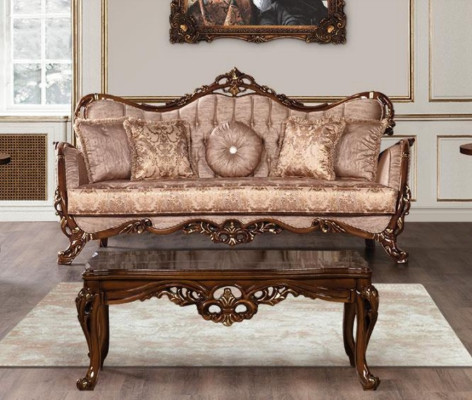 Sofa 3 Seat Classic r 3 Seater Fabric Three Seater Sofas Couch Living Room Baroque Style