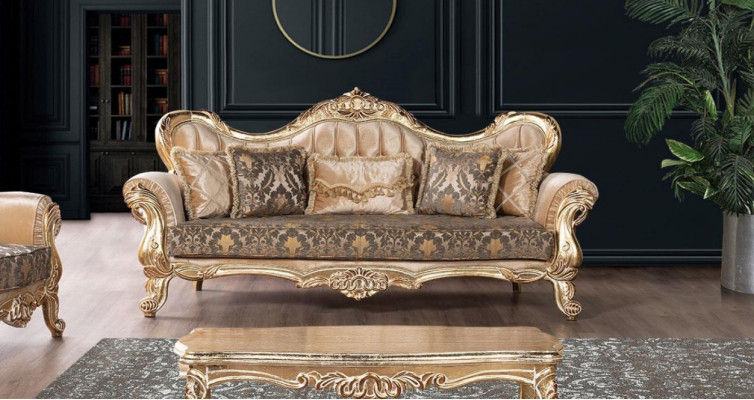 Sofa 3 Seater Sofas Seat Classic Couch Luxury Textile Living room Three-seater new