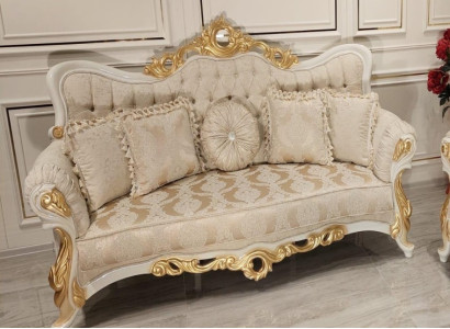 Three Seater Sofa 3 Seater Baroque Rococo Sofa Sofas Couch Fabric Style Baroque Seat