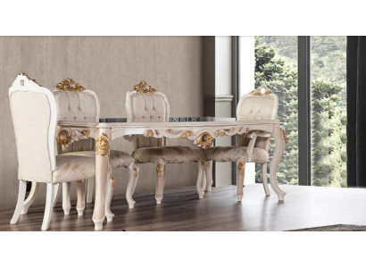 Table Dining room TABLE Dining table Dining room Wood Tables LUXURY BAROQUE ESS Furniture new