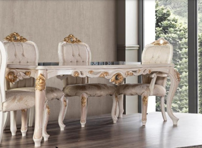 Table Dining room TABLE Dining table Dining room Wood Tables LUXURY BAROQUE ESS Furniture new