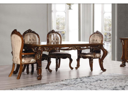 Table Dining room table Dining table Dining room Wood Tables Baroque Dining Luxury Furniture new