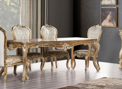 Table Dining room table Dining table Dining room Wood Tables Baroque Dining Luxury Furniture new