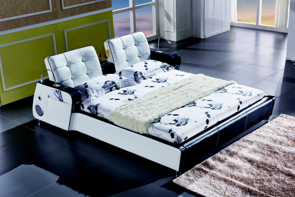 Bed Music System USB Beds Multifunction Luxury Furniture Bedroom