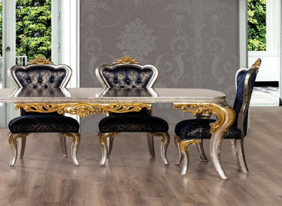 Dining room chair 1x Chair Wood Luxury Dining room dining style Baroque rococo Chairs new