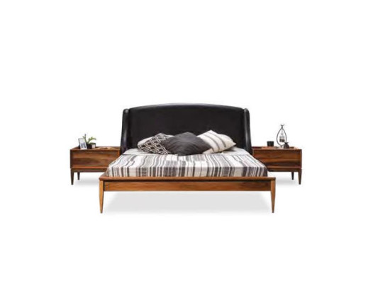 Luxury Wood Set Bedroom Furniture Modern Bed 2x Bedside tables Chest of drawers