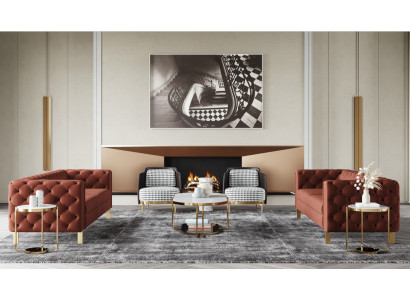 Sofa set Set Seat Upholstery 4 pieces. Living room set couches luxury