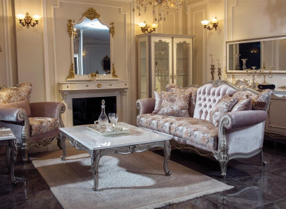 Luxury Suite Set 3-piece Sofa set 3+1 Seater Coffee table Sofa Armchair