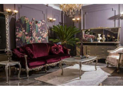 Luxury sofa set sofa side table coffee table armchair set 5 pieces. new