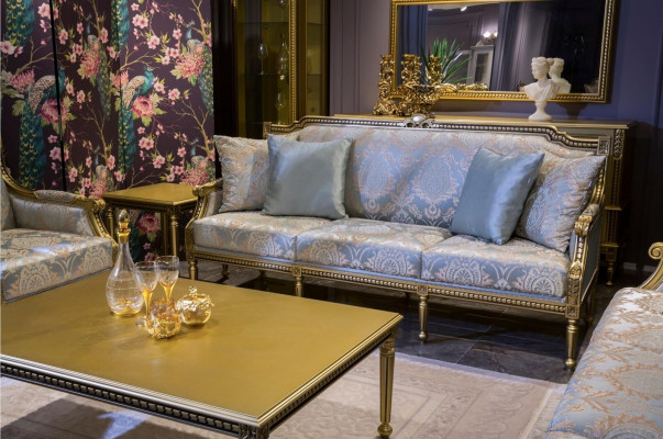 Three Seater Couch Upholstery Sofa 3 Seat Luxury Sofa Room Blue three seater