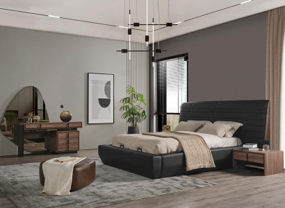 Bedroom Set Bed 2x Bedside tables Dressing table with Mirror Luxury