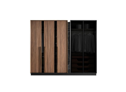 Wardrobe brown Bedroom Cabinets Wood Wardrobe Luxury Modern