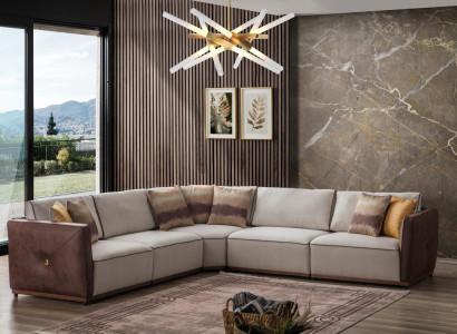 Luxury Corner sofa Sofas L-shape Large Sofa Corner Living room Polyester Modern Fabric new
