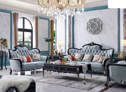 Sofa Couch Suite Set Living room Furniture Seat Group Classic Baroque 5-piece sets