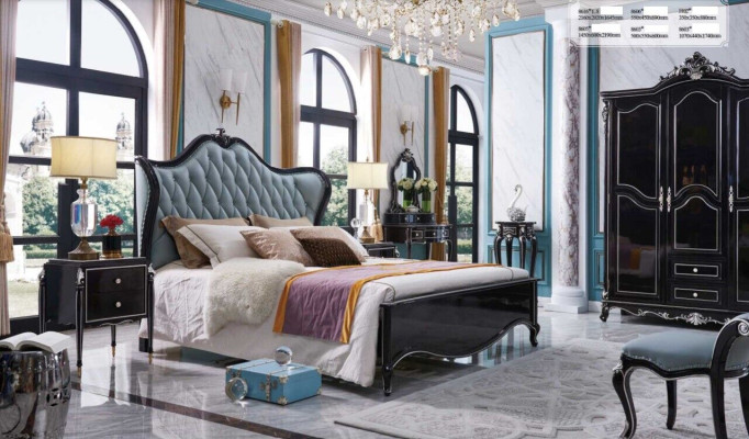 Complete's Bedroom Classic s Bed Stool Dressing table Bedside table 5 pieces.