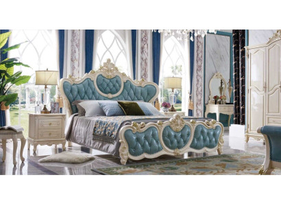 Classic s Bedroom Suite Hotel Bed Baroque Furniture Beds Bedside table 3-piece