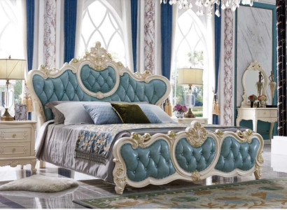 Classic s Bedroom Suite Hotel Bed Baroque Furniture Beds Bedside table 3-piece