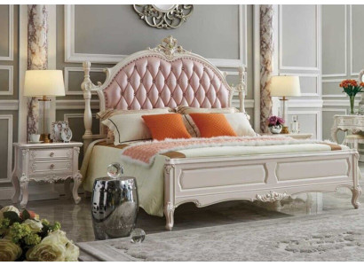 Bedroom Set Bed 2x Bedside table Hotel Beds Consoles 3pcs. Chesterfield new