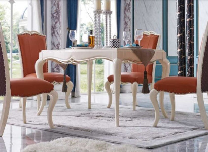 Dining set Dining table Table Tables 4x armchair set Chair Round 5tlg Group Suite