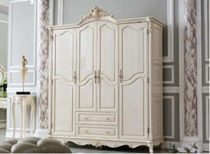 Classic r Wardrobe Baroque Cabinets Bedroom Wardrobe Wood Furniture new