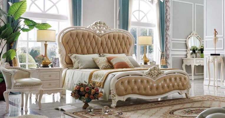 Classic s Bed Luxury Chesterfield Bedroom Hotel Baroque Furniture Beds Leather